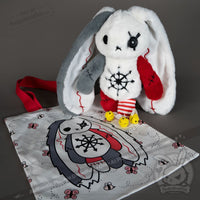 Load image into Gallery viewer, Plushie Dreadfuls - ADHD Rabbit - Plush Stuffed Animal - Mysterious
