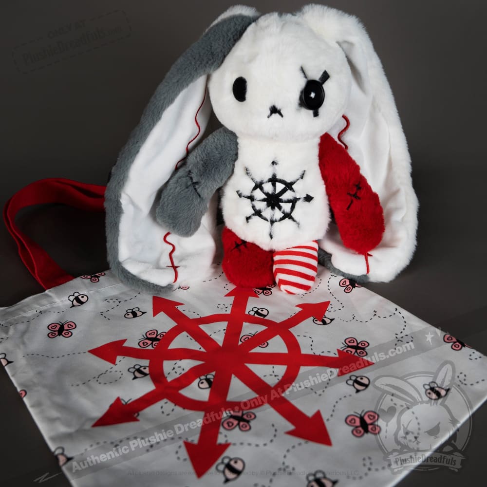 Plushie Dreadfuls - ADHD Rabbit - Plush Stuffed Animal - Mysterious