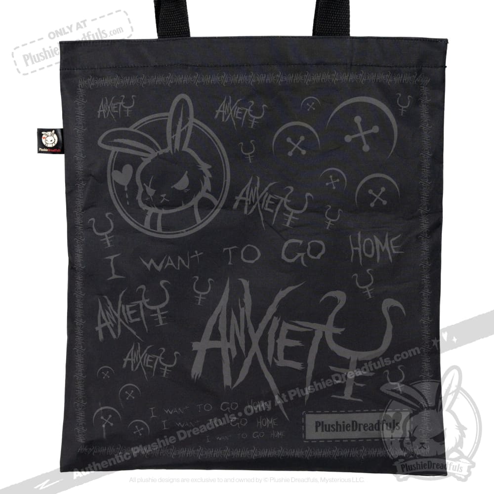 Plushie Dreadfuls - Anxiety Rabbit (Black Limited Edition) Plush Stuffed Animal Plush