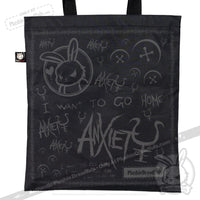 Load image into Gallery viewer, Plushie Dreadfuls - Anxiety Rabbit (Black Limited Edition) Plush Stuffed Animal Plush
