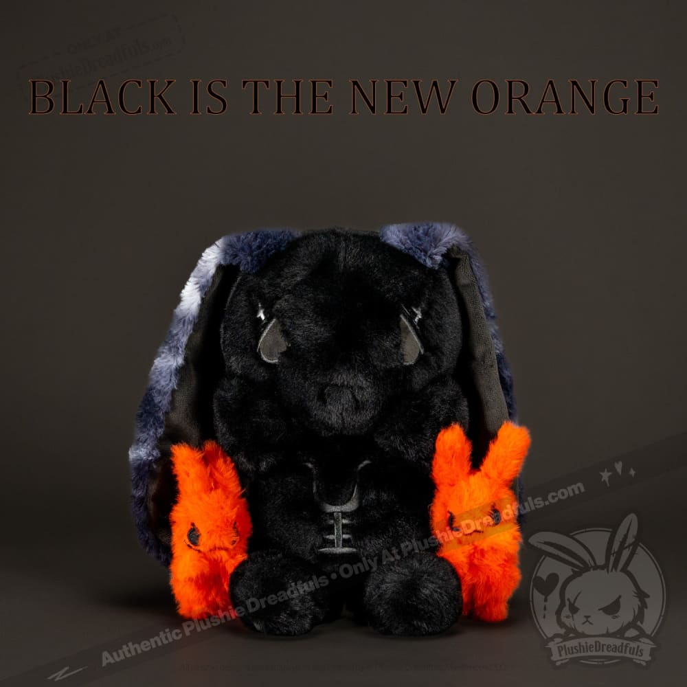 Plushie Dreadfuls - Anxiety Rabbit (Black Limited Edition) Plush Stuffed Animal Plush