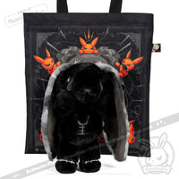 Load image into Gallery viewer, Plushie Dreadfuls - Anxiety Rabbit (Black Limited Edition) Plush Stuffed Animal Plush
