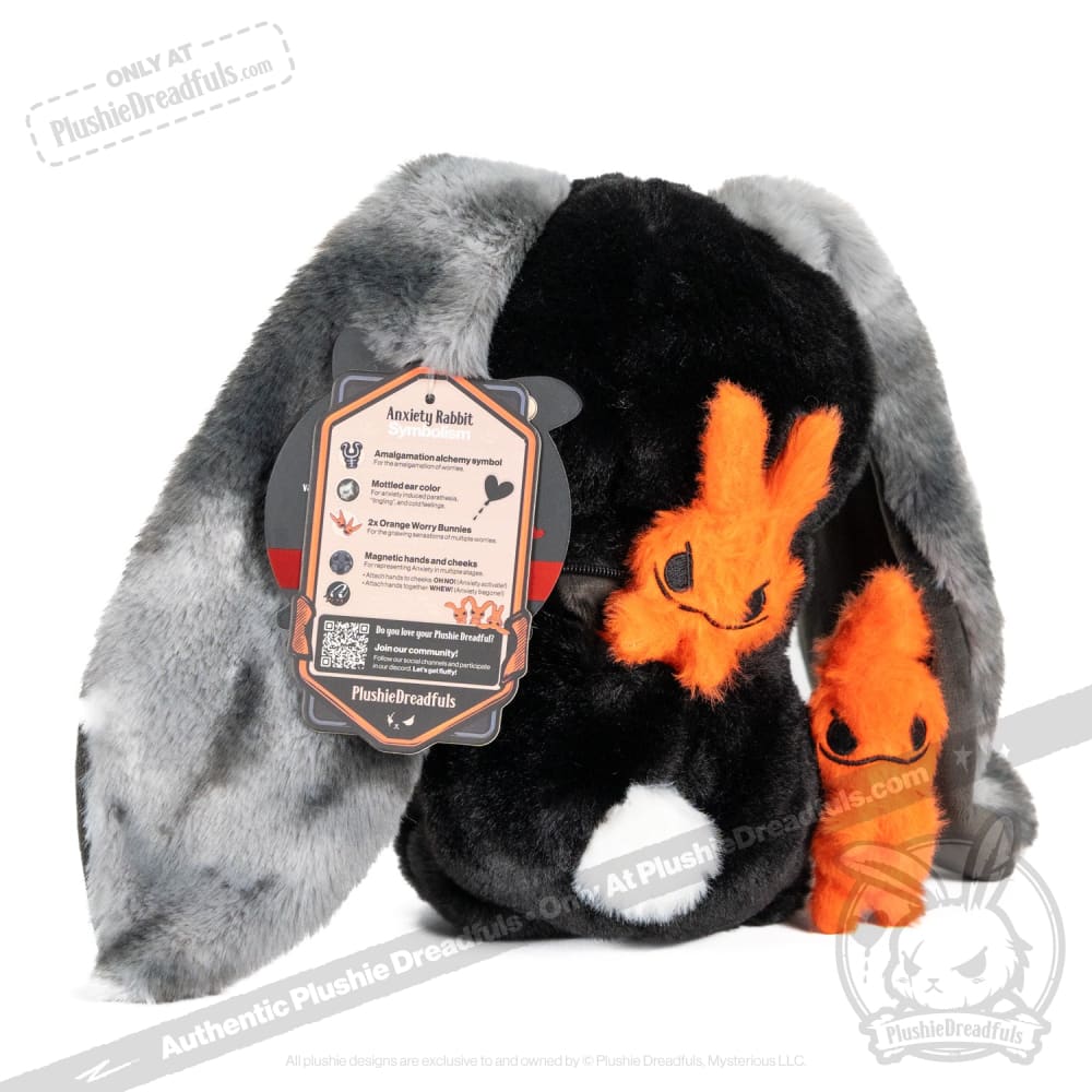 Black stuffed rabbit online