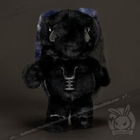 Load image into Gallery viewer, Plushie Dreadfuls - Anxiety Rabbit (Black Limited Edition) Plush Stuffed Animal Plush

