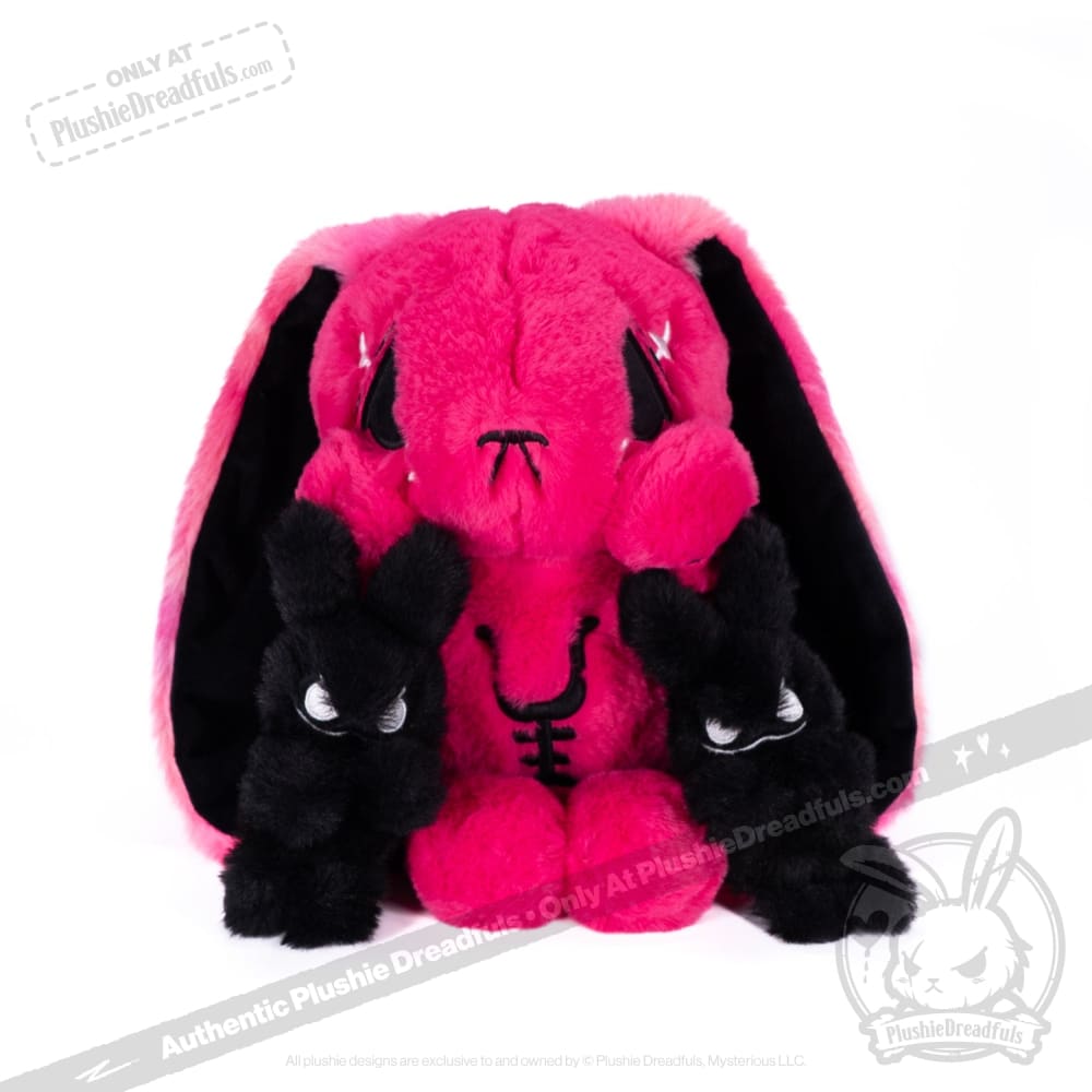 Plushie Dreadfuls - Anxiety Rabbit (Hot Pink Limited Edition) Plush Stuffed Animal Plush