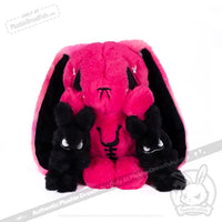 Load image into Gallery viewer, Plushie Dreadfuls - Anxiety Rabbit (Hot Pink Limited Edition) Plush Stuffed Animal Plush
