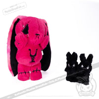 Load image into Gallery viewer, Plushie Dreadfuls - Anxiety Rabbit (Hot Pink Limited Edition) Plush Stuffed Animal Plush
