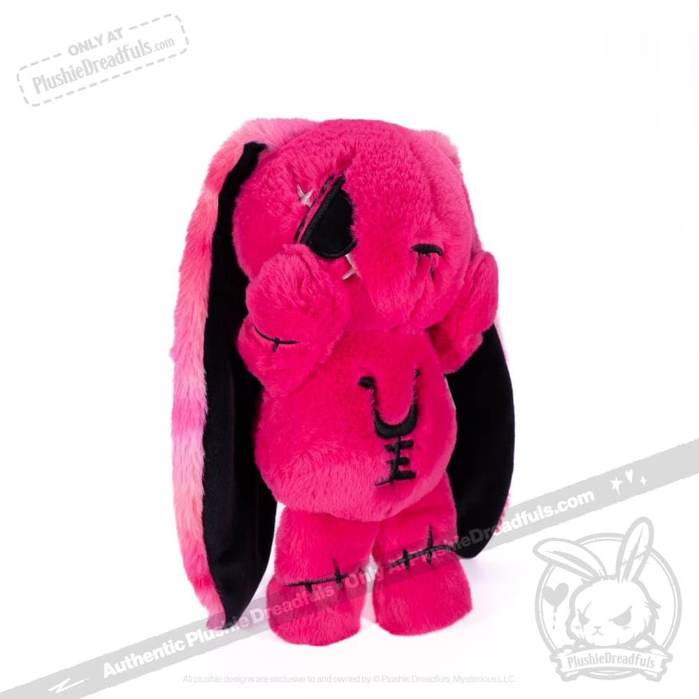 Plushie Dreadfuls - Anxiety Rabbit (Hot Pink Limited Edition) Plush Stuffed Animal Plush