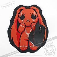 Load image into Gallery viewer, Plushie Dreadfuls - Anxiety Rabbit Mouse Pad Mouse Pad

