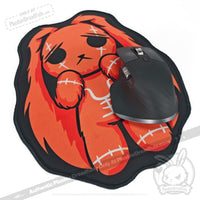 Load image into Gallery viewer, Plushie Dreadfuls - Anxiety Rabbit Mouse Pad Mouse Pad

