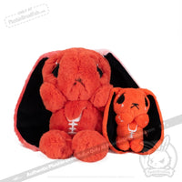 Load image into Gallery viewer, Plushie Dreadfuls - Anxiety Rabbit Plush Keychain Accessory Keychain
