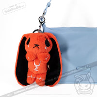 Load image into Gallery viewer, Plushie Dreadfuls - Anxiety Rabbit Plush Keychain Accessory Keychain
