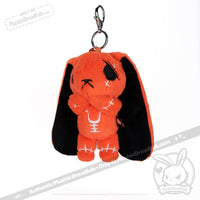 Load image into Gallery viewer, Plushie Dreadfuls Anxiety Rabbit Plush Keychain Accessory Keychain
