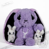 Load image into Gallery viewer, Plushie Dreadfuls - Anxiety Rabbit (Purple Limited Edition) Plush Stuffed Animal Plush
