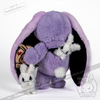 Load image into Gallery viewer, Plushie Dreadfuls - Anxiety Rabbit (Purple Limited Edition) Plush Stuffed Animal Plush
