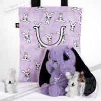 Load image into Gallery viewer, Plushie Dreadfuls - Anxiety Rabbit (Purple Limited Edition) Plush Stuffed Animal Plush
