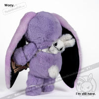 Load image into Gallery viewer, Plushie Dreadfuls - Anxiety Rabbit (Purple Limited Edition) Plush Stuffed Animal Plush
