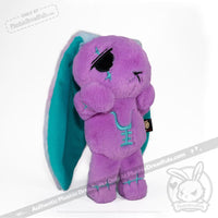 Load image into Gallery viewer, Plushie Dreadfuls - Anxiety Rabbit (PURPLE TEAL Limited Edition) - Plush Stuffed Animal plush

