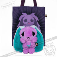 Load image into Gallery viewer, Plushie Dreadfuls - Anxiety Rabbit (PURPLE TEAL Limited Edition) - Plush Stuffed Animal plush
