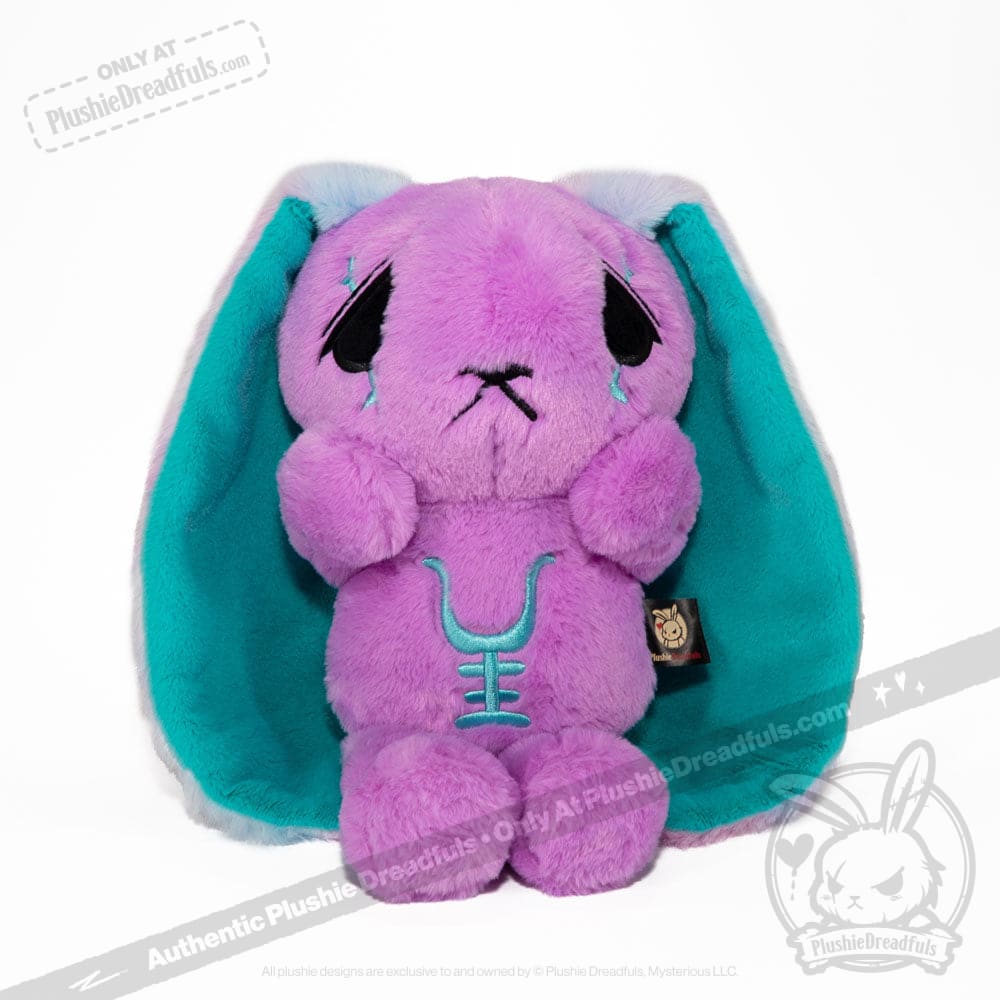Plushie Dreadfuls - Anxiety Rabbit (PURPLE TEAL Limited Edition) - Plush Stuffed Animal plush