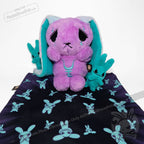 Plushie Dreadfuls - Anxiety Rabbit (PURPLE TEAL Limited Edition) - Plush Stuffed Animal plush