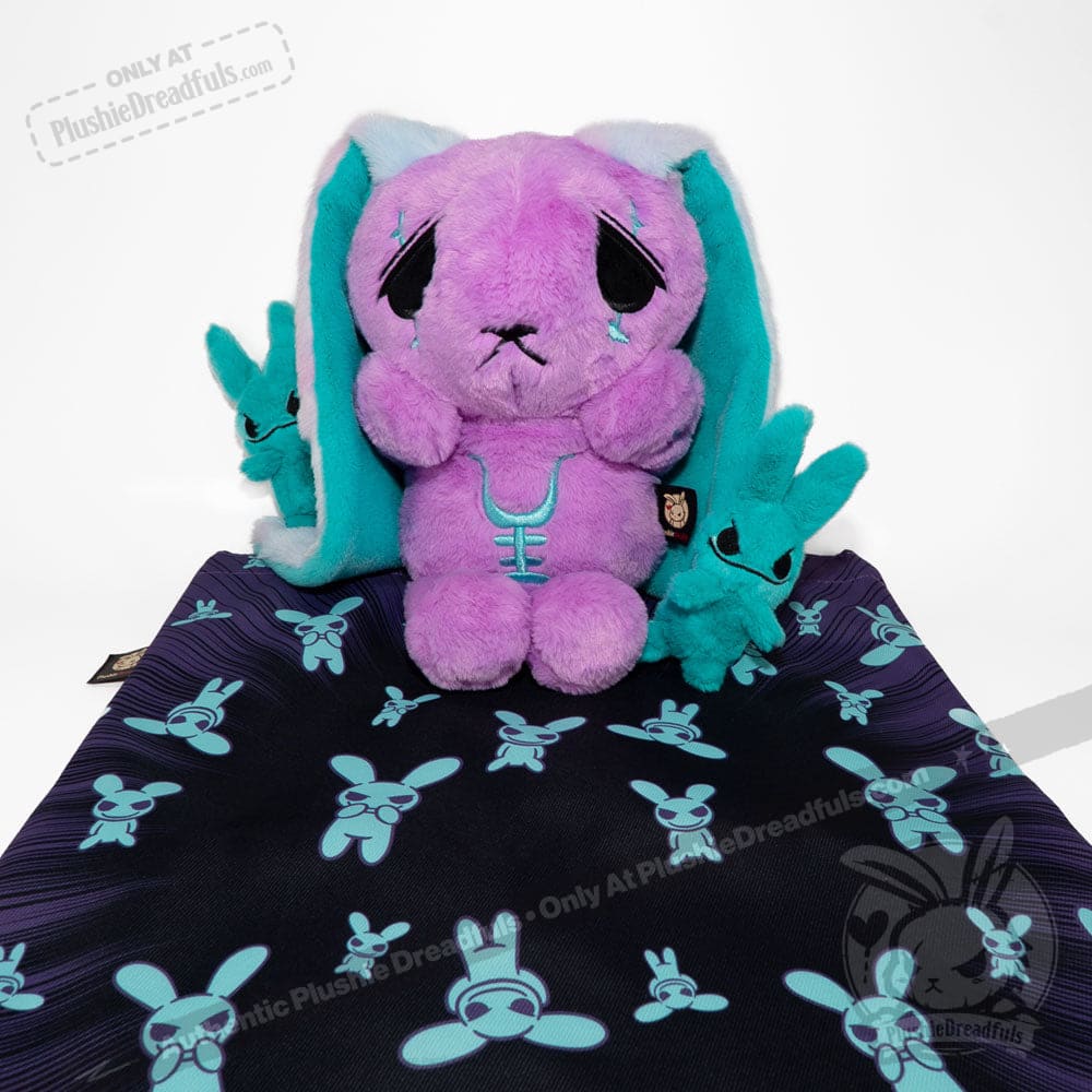 Plushie Dreadfuls - Anxiety Rabbit (PURPLE TEAL Limited Edition) - Plush Stuffed Animal plush