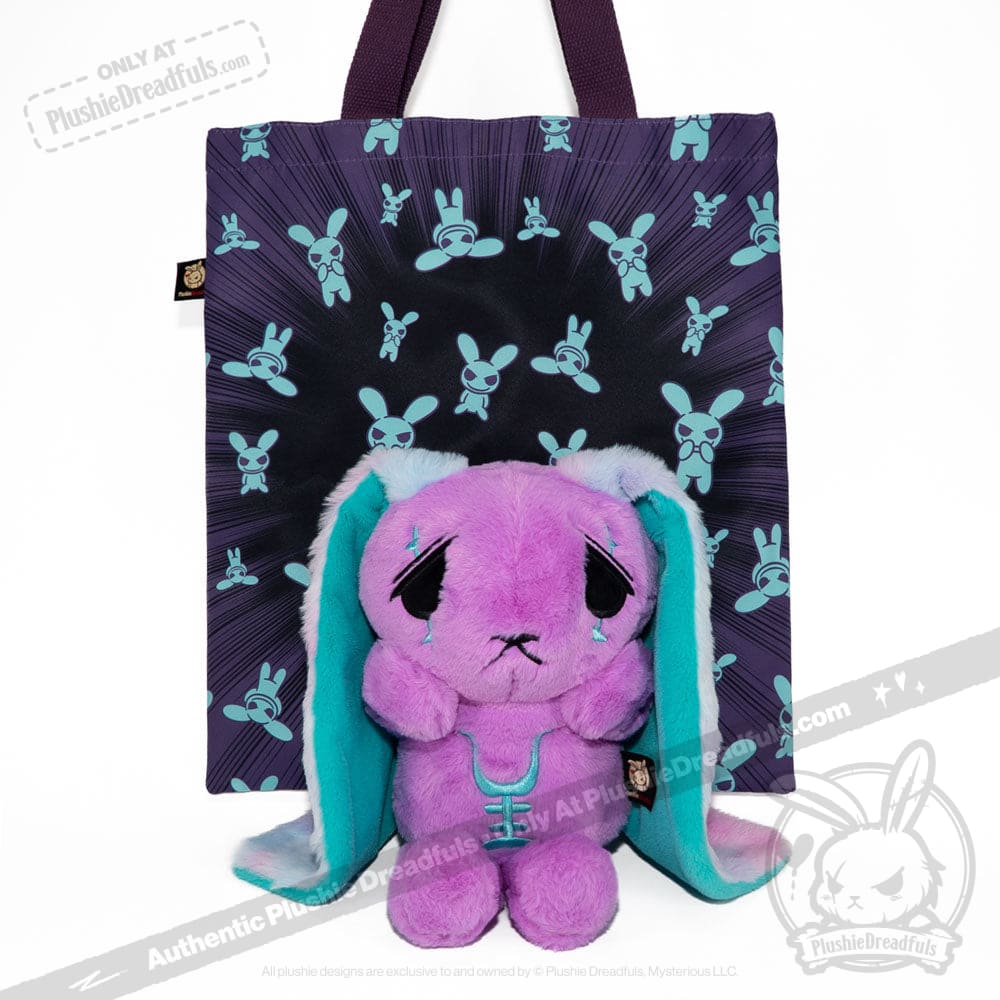Plushie Dreadfuls - Anxiety Rabbit (PURPLE TEAL Limited Edition) - Plush Stuffed Animal plush