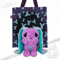 Load image into Gallery viewer, Plushie Dreadfuls - Anxiety Rabbit (PURPLE TEAL Limited Edition) - Plush Stuffed Animal plush
