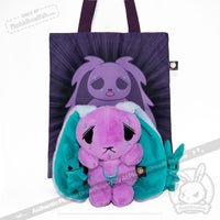 Load image into Gallery viewer, Plushie Dreadfuls - Anxiety Rabbit (PURPLE TEAL Limited Edition) - Plush Stuffed Animal plush
