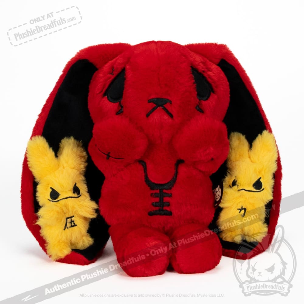 Plushie Dreadfuls Anxiety Rabbit Red ’Pressure’ Edition Plush Stuffed Animal toy