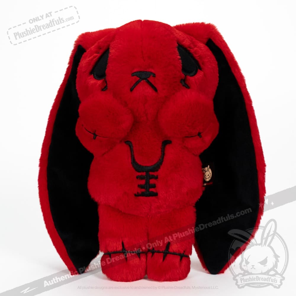 Plushie Dreadfuls Anxiety Rabbit Red ’Pressure’ Edition Plush Stuffed Animal toy