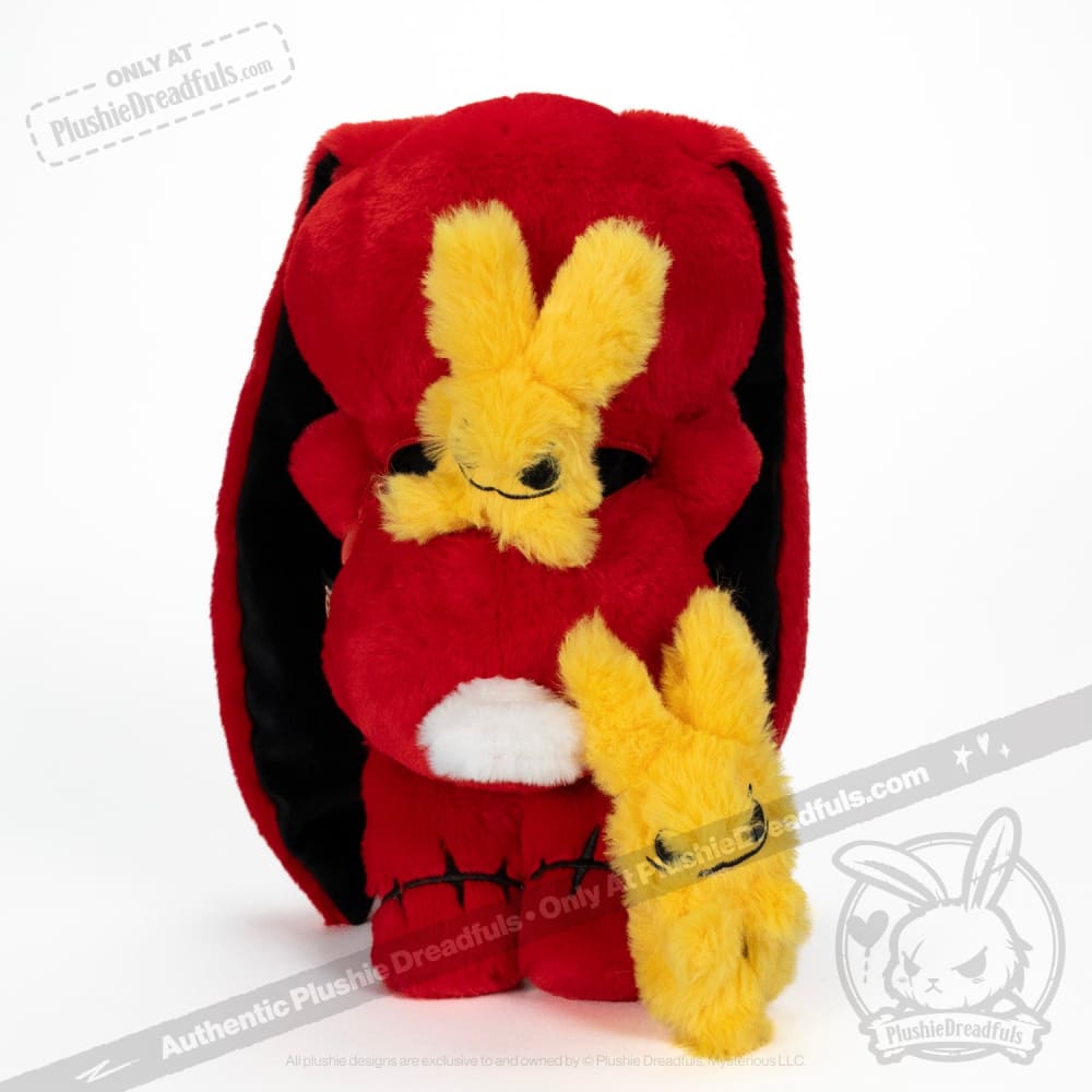 Plushie Dreadfuls Anxiety Rabbit Red ’Pressure’ Edition Plush Stuffed Animal toy
