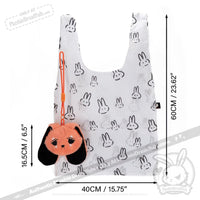 Load image into Gallery viewer, Plushie Dreadfuls - Anxiety Rabbit Reusable Shopping Bag Accessory Shopping Bag
