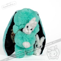 Load image into Gallery viewer, Plushie Dreadfuls - Anxiety Rabbit (Blue Limited Edition) Plush Stuffed Animal Plush
