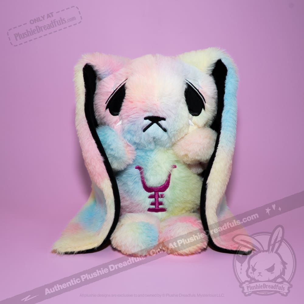 Plushie Dreadfuls - Anxiety Rabbit Tie Dye Limited Edition - Plush Stuffed Animal plush