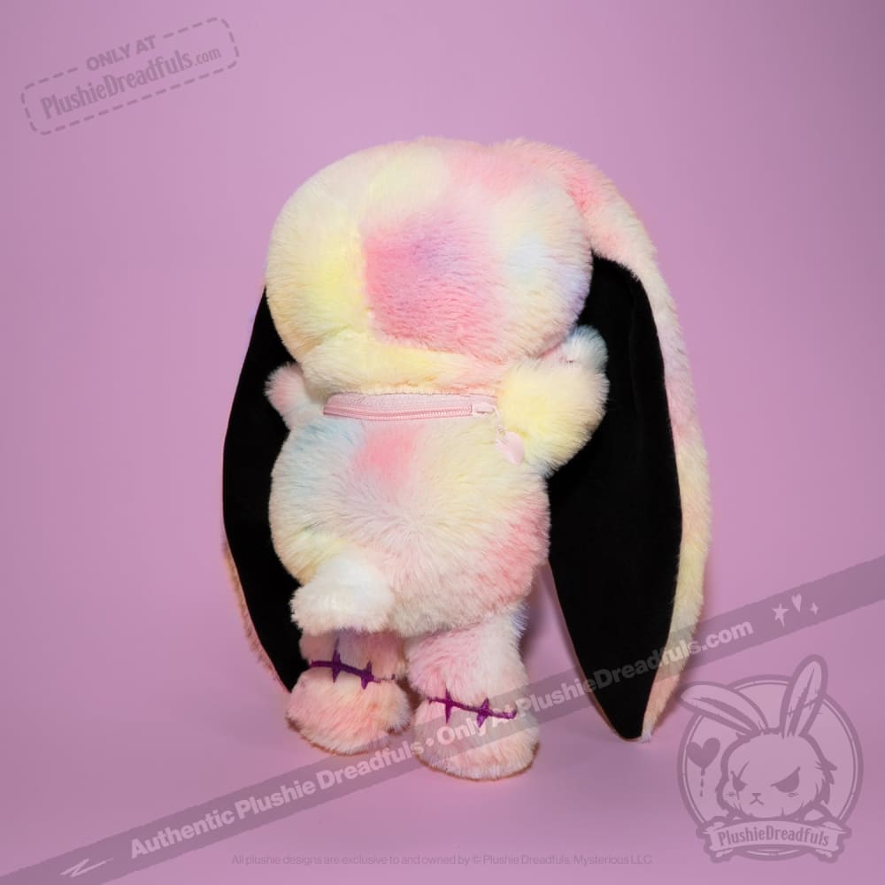 Plushie Dreadfuls - Anxiety Rabbit Tie Dye Limited Edition - Plush Stuffed Animal plush