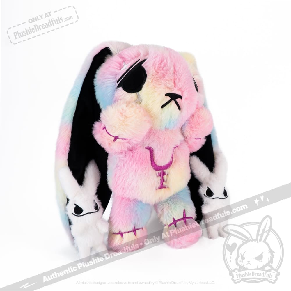 Plushie Dreadfuls Anxiety Rabbit Tie Dye Limited Edition Plush Stuffed Animal plush