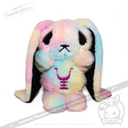 Plushie Dreadfuls - Anxiety Rabbit Tie Dye Limited Edition - Plush Stuffed Animal plush