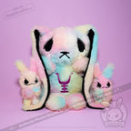 Plushie Dreadfuls - Anxiety Rabbit Tie Dye Limited Edition - Plush Stuffed Animal plush
