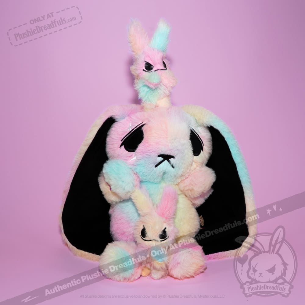 Plushie Dreadfuls - Anxiety Rabbit Tie Dye Limited Edition - Plush Stuffed Animal plush