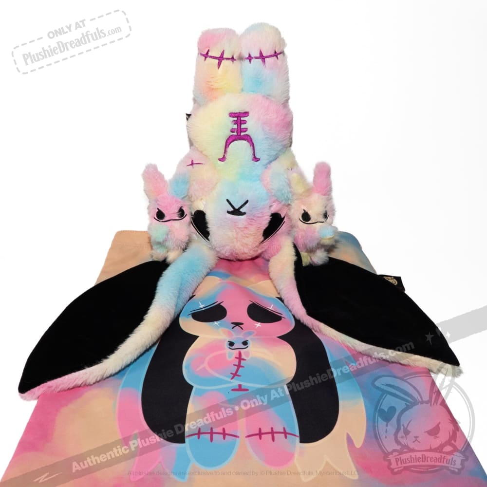 Plushie Dreadfuls - Anxiety Rabbit Tie Dye Limited Edition - Plush Stuffed Animal plush