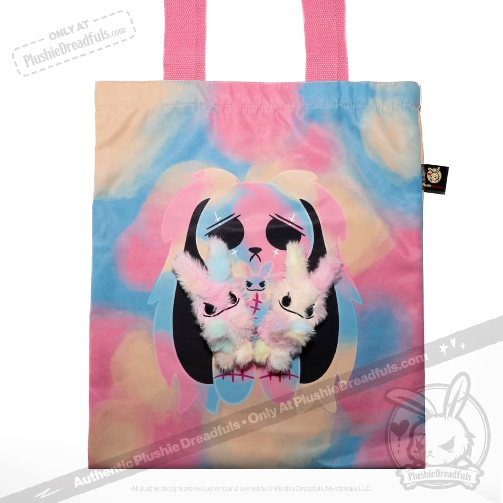 Plushie Dreadfuls - Anxiety Rabbit Tie Dye Limited Edition - Plush Stuffed Animal plush