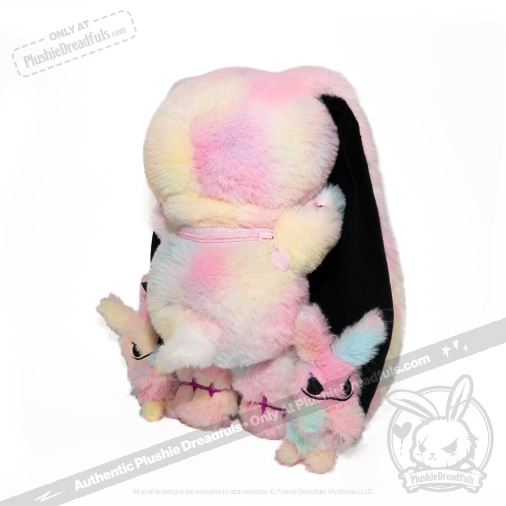 Plushie Dreadfuls - Anxiety Rabbit Tie Dye Limited Edition - Plush Stuffed Animal plush