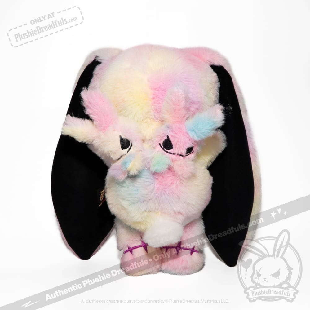 Plushie Dreadfuls - Anxiety Rabbit Tie Dye Limited Edition - Plush Stuffed Animal plush