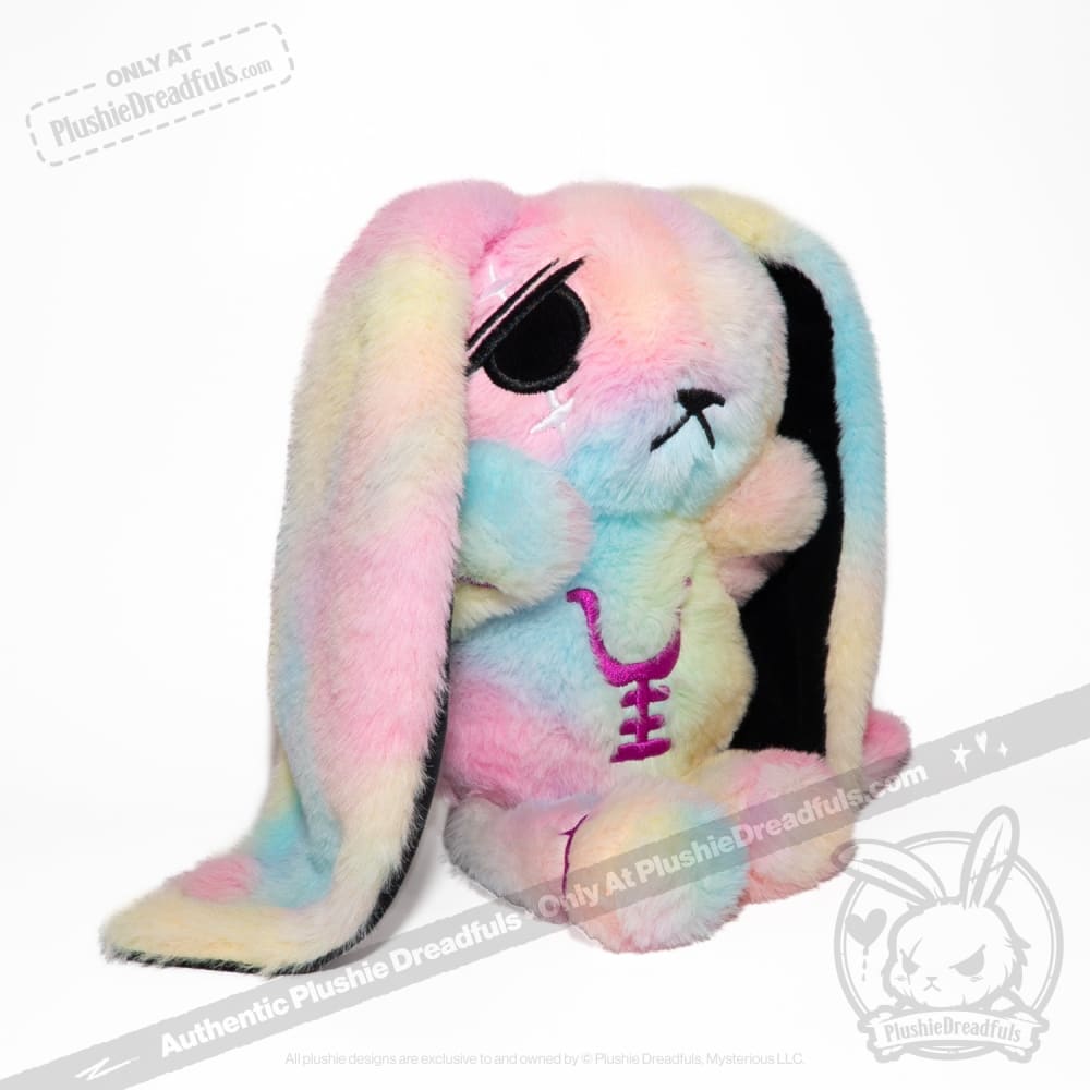 Plushie Dreadfuls - Anxiety Rabbit Tie Dye Limited Edition - Plush Stuffed Animal plush