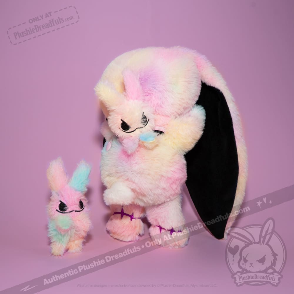 Plushie Dreadfuls - Anxiety Rabbit Tie Dye Limited Edition - Plush Stuffed Animal plush
