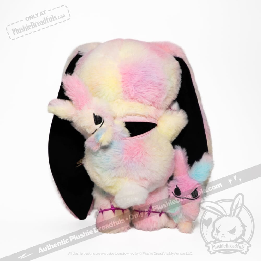 Plushie Dreadfuls - Anxiety Rabbit Tie Dye Limited Edition - Plush Stuffed Animal plush