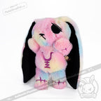 Plushie Dreadfuls Anxiety Rabbit Tie Dye Limited Edition Plush Stuffed Animal plush
