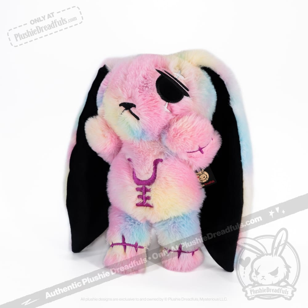 Plushie Dreadfuls Anxiety Rabbit Tie Dye Limited Edition Plush Stuffed Animal plush