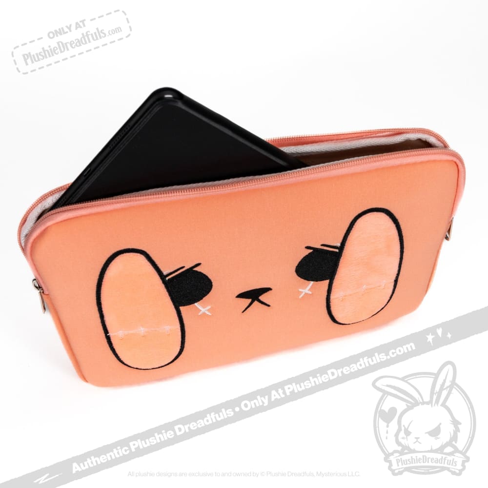Plushie Dreadfuls Anxiety Rabbit Zip Tablet Laptop Sleeve Ipad Case